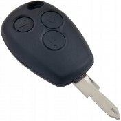 Obal kľúča, holokľúč pre Renault Kangoo, 3-tlačítkový, čierny b